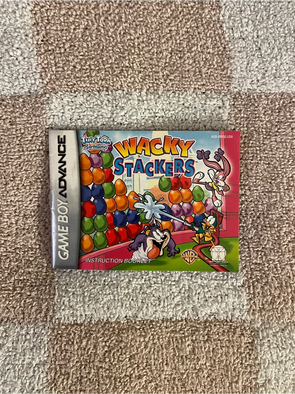 Gameboy Wacky Stackers Instruction Booklet manual